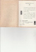 FASCICULE DE 4 PAGES - G.COCHART LYON -NOUVEAUTES PRINTEMPS - ETE 1913 -NOUVEAUTES MASCULINES . - Advertising