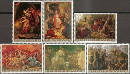 YUGOSLAVIA 1976 Art Paintings Historical Events Set MNH - Unused Stamps