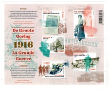 2016 - La Grande Guerre 1916 - De Groote Oorlog 1916. - Blocks & Sheetlets 1962-....