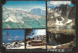 Delcampe - 38. CPM. Isère. Chamrousse. Divers Aspects De La Station (4 Vues) (Panorama R. David) - Chamrousse