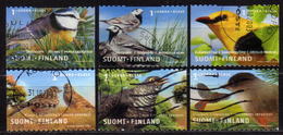 FINNLAND 2001-2003 - Vögel 6x  Used - Usados