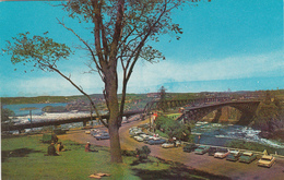 St. John New Brunswick - Reversing Falls & Bridge - Chutes Réversibles - Animated - 1960s Cars - Condition: See 2 Scans - St. John