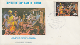 Enveloppe  FDC   1er  Jour   CONGO    Le  Conte  Africain   1979 - Fairy Tales, Popular Stories & Legends