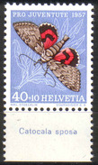 Zu J 172 PRO JUVENTUTE 1957 Avec TABS En Italien ** / MNH SBK 10,50 - Unused Stamps