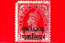 India - GWALIOR - Usato - 1938 - Re George VI - 1 - Gwalior