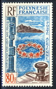 Polynesie Posta Aerea 1965 N. 15 F. 80  MNH Cat. € 30 - Neufs