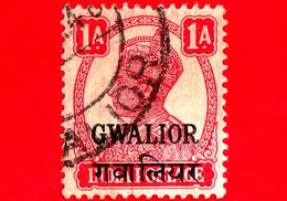 India - GWALIOR - Usato - 1949 - Re George VI - 1 - Gwalior