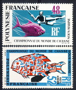 Polynesie Posta Aerea 1969 Serie N. 29-30 MNH Cat. € 107 - Neufs