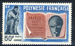 Polynesie Posta Aerea 1970 N. 39 F 50 MNH Cat. € 22 - Neufs