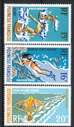 Polynesie Posta Aerea 1971 Serie N. 48-50 MNH Cat. € 33 - Neufs