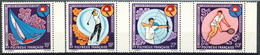 Polynesie Posta Aerea 1971 Serie N. 51-54 MNH Cat. € 64 - Neufs