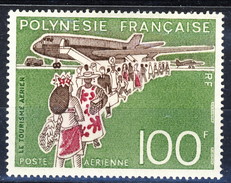 Polynesie Posta Aerea 1974 N. 91 F 100 MNH Cat. € 33 - Neufs