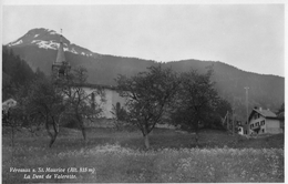 VÉROSSAZ → Dorfpartie Bei Der Kirche, Fotokarte Ca.1950 - Vérossaz
