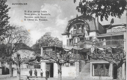 AUVERNIER → Hôtel Du Poisson Mit Touristen Anno 1910 - Auvernier