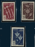Maroc  ** N°  320 à 322 - Œuvres De Solidarité - Unused Stamps