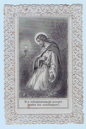 Canivet Image Pieuse Ed. Villemur Dentelle Jésus Christ Fin XIXème Holy Card Lace A16-14 - Andachtsbilder