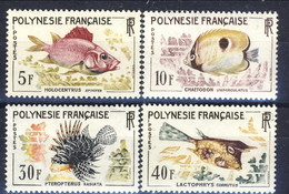 Polynesie 1962 Serie N. 18-21 MNH Cat. € 42.50 - Neufs