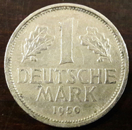Germany Coin - 1950 G - 1 Deutsche Mark BUNDESREPUBLIK DEUTSCHLAND - 1 Mark