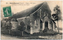 89 SAINT-SAUVEUR - L'église - Le Choeur Est élevé Sur Une Crypte - Saint Sauveur En Puisaye