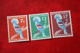 Kroonduif ; NVPH 54-56; 1959 MH / Ongebruikt NIEUW GUINEA / NIEDERLANDISCH NEUGUINEA / NETHERLANDS NEW GUINEA - Nouvelle Guinée Néerlandaise