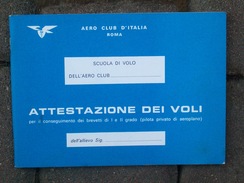 LIBRETTO ATTESTAZIONI DEI VOLI - Flight Certificates