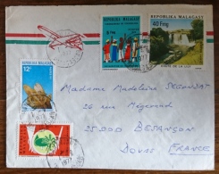 MADAGASCAR Mineraux N° 482 Sur Lettre Ayant Circulée Au Tarif Pour La France. 14/04/1976  (N°7) - Minerales