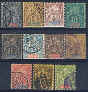 Oceania 1892 Serie N. 1-13 Usati (manca N. 10) Cat. € 150 - Used Stamps