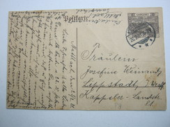 1921 , METTLACH , Klarer Stempel Auf Karte - Cartas & Documentos