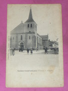 LUSSAC LES CHATEAUX    1910   ARDT MONTMORILLON   / L  EGLISE  CIRC NON EDIT CARTE PHOTO - Lussac Les Chateaux