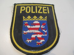 Ecusson Tissu Ancien /Police / ALLEMAGNE/Polizei Hessen /Années 1970 -1980  ET108 - Ecussons Tissu