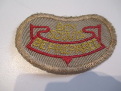 Ecusson Tissu Ancien /SCOUT/ CANADA /Beprepared/ Boy Scouts/ Années 1950-1960   ET140 - Patches