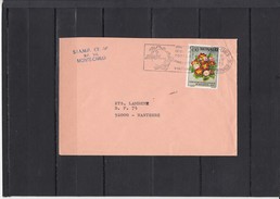 2 Lettres De MONACO  Annee 1972 Et 1973pour  92  NANTERRE Cachet Commercial PUB - Briefe U. Dokumente
