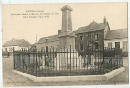 Saint Ouen  (80.Somme)  Le Monument Aux Morts - Saint Ouen