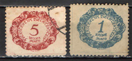 LIECHTENSTEIN - 1920 - CIFRE - USATI - Segnatasse