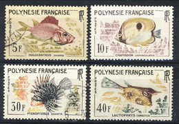 Polynesie 1962 Serie N. 18-21 Usati Cat. € 25 - Used Stamps