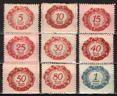 LIECHTENSTEIN - 1920 - VALORE IN UN OVALE - NUOVI MH - Strafportzegels