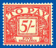 GREAT BRITAIN 1961 POSTAGE DUE S.G. D 66 U.M. / TIMBRE-TAXE  N.S.C. - Postage Due