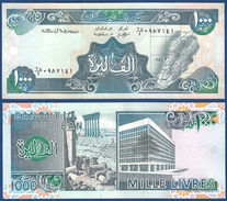 LEBANON 1000 Livres 1991 UNC  P69b - Liban