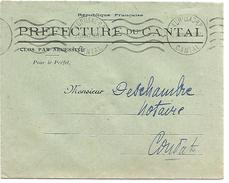 LETTRE A EN TETE EN FRANCHISE DE AURILLAC (CANTAL) DU 25/3/1947 - Cartas Civiles En Franquicia