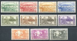 186 NOUVELLES HEBRIDES 1957 - Yvert 175/85 - Port Villa, Peche, Noix De Coco - Neuf ** (MNH) Sans Charniere - Unused Stamps