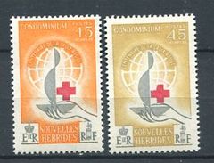 186 NOUVELLES HEBRIDES 1963 - Yvert 199/200 - Croix Rouge - Neuf ** (MNH) Sans Charniere - Neufs