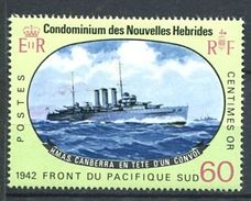 186 NOUVELLES HEBRIDES 1967 - Yvert 259 - Bateau Cuirasse - Neuf ** (MNH) Sans Charniere - Ungebraucht