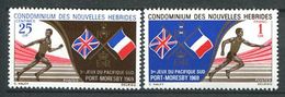 186 NOUVELLES HEBRIDES 1969 - Yvert 282/83 - Course A Pied Et Relais - Neuf ** (MNH) Sans Charniere - Ongebruikt