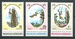 186 NOUVELLES HEBRIDES 1969 - Yvert 286/88 - Saut Du Gaul - Neuf ** (MNH) Sans Charniere - Ungebraucht
