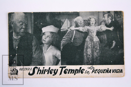 Old 1936 Cinema/ Movie Advtg Image -Movie: Captain January, Actors: Shirley Temple, Guy Kibbee, Slim Summerville, Buddy - Pubblicitari