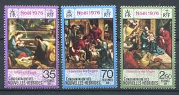 186 NOUVELLES HEBRIDES 1976 - Yvert 438/40 - Noel 76 Tableau - Neuf ** (MNH) Sans Charniere - Neufs