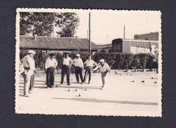 Photo Originale à Situer  Partie De Pétanque Jeu Boules Camion Transports Crone Etablissements Alsatia - Petanque