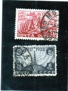 B - Russia 1932 - 15° Ann. Rivoluzione D'ottobre (linguellato) - Gebruikt