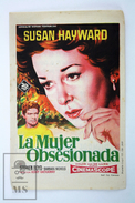 Old Cinema/ Movie Advtg Leaflet - Movie: Woman Obsessed, Actors: Susan Hayward, Stephen Boyd, Barbara Nichols - Pubblicitari