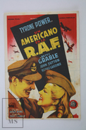 Old Cinema/ Movie Advtg Leaflet - Movie: A Yank In The R.A.F., Actors: Tyrone Power, Betty Grable, John Sutton - Pubblicitari